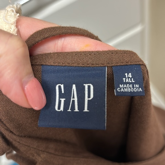 GAP linen blend cami midi dress - Picture 10 of 13